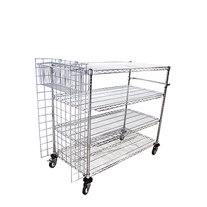 Industry Wire Shelves Trolley