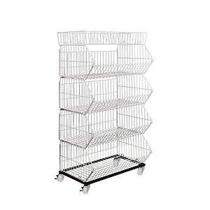 Stacking Wire Display Basket System